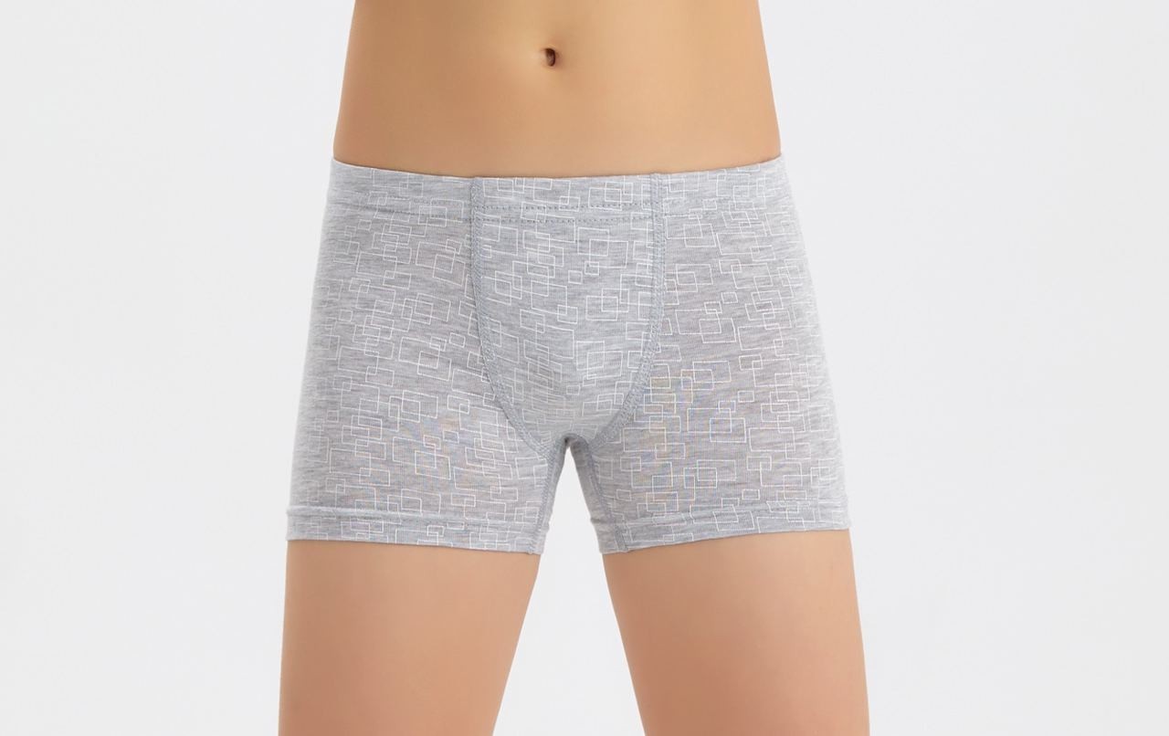 

Боксеры трусы для подростков мальчиков Baykar Турция боксерки шорты трусики 11 - 12 лет р 6 158-164 см светло-серые 3182