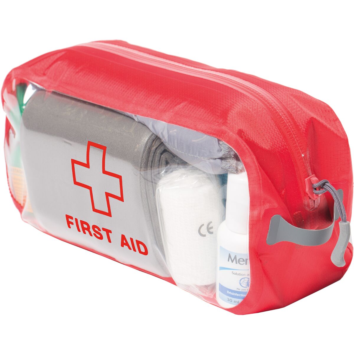 

Органайзер Exped Clear Cube First Aid M червоний