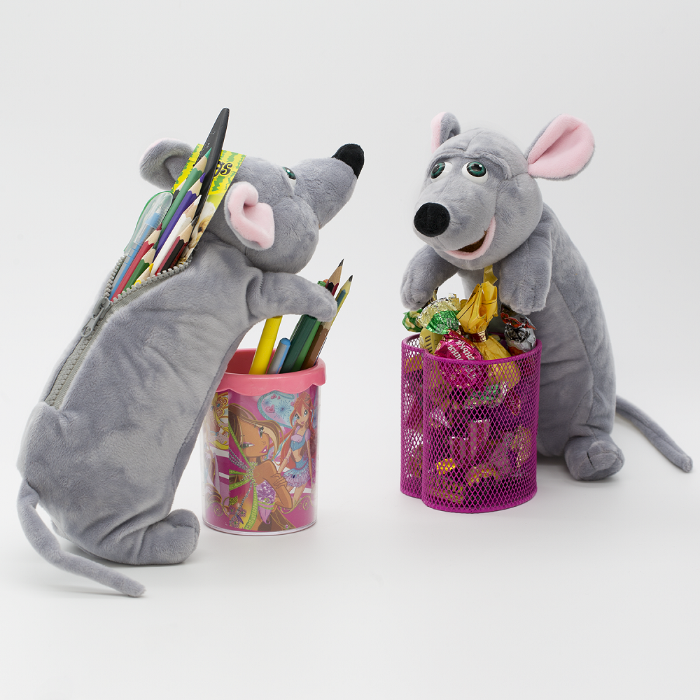 

Пенал мягкая игрушка Крыска Twins Toys - игрушка символ года 2020 (242)