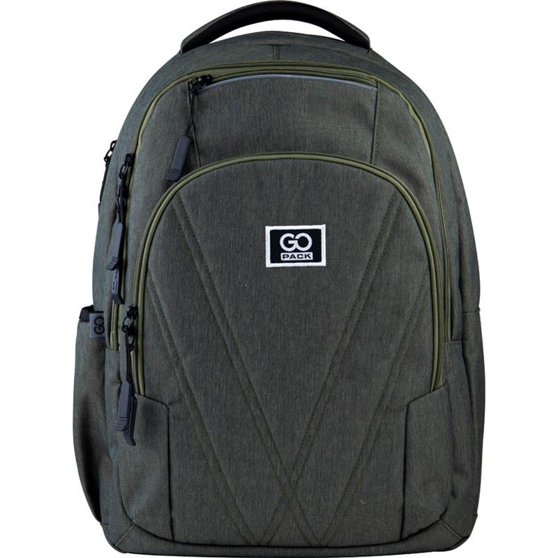 

Рюкзак Go Pack City анатомическая спинка 800 г 22 л 42х35х12 см Зеленый (48185)