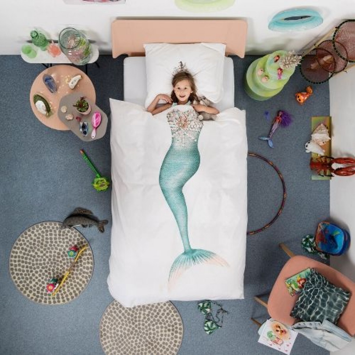 

Постельный комплект SNURK Mermaid белый