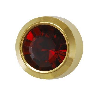 

Серьги-иглы Studex для прокола ушей завальцованные L201Y гранат 4мм
