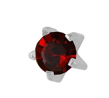 

Серьги-иглы Studex для прокола ушей крапан M101W гранат 2мм