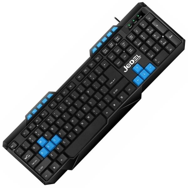 

Проводная Компьютерная Клавиатура с русской раскладкой JEDEL K518 104 клавиши Черный (90760)
