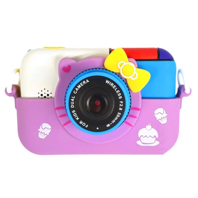 

Детский фотоаппарат Хелло Китти Children`s fun цифровой 40Мп 1080FHD Сиреневый
