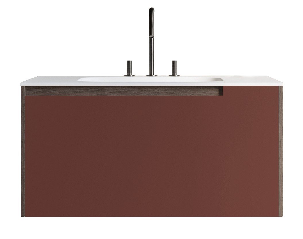 

Тумба подвесная INSTYLE Gio с раковиной 80х54х51,2 см Красно-Коричневый/Дуб гладстоун G5080F54K02T90R01T