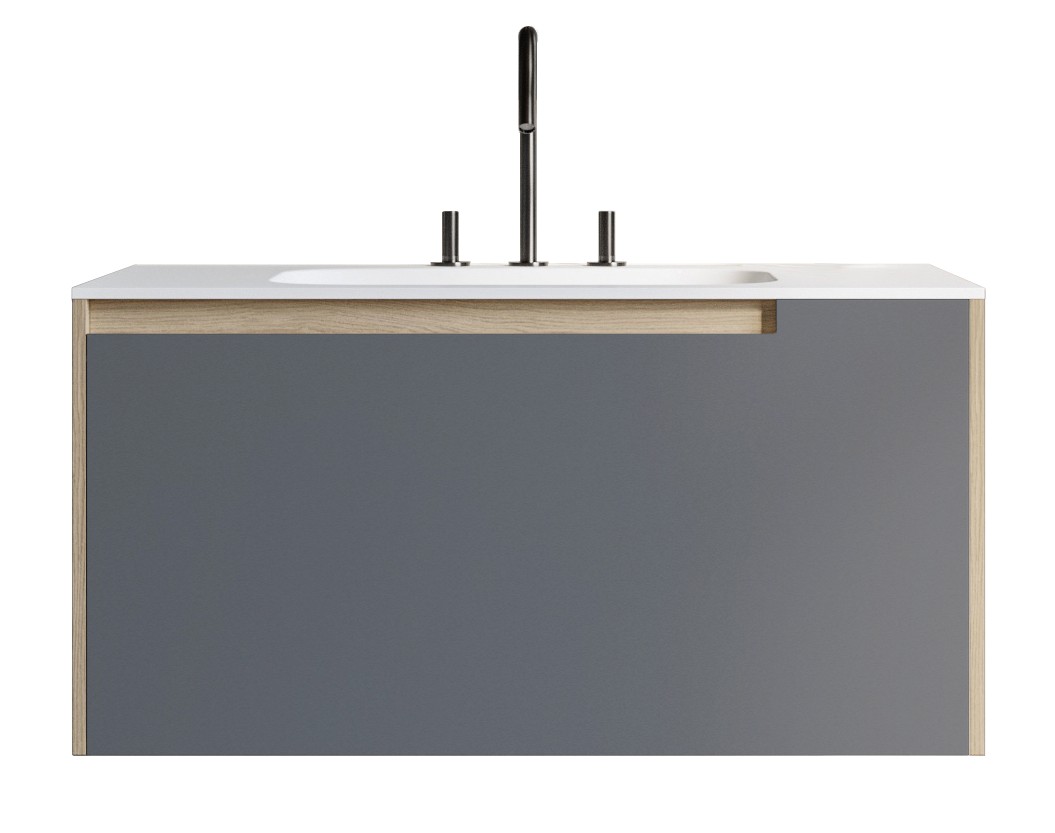 

Тумба подвесная INSTYLE Gio с раковиной 80х54х51,2 см Железно-Серый/Caracalla Naturale G5080F51K03T90R01T