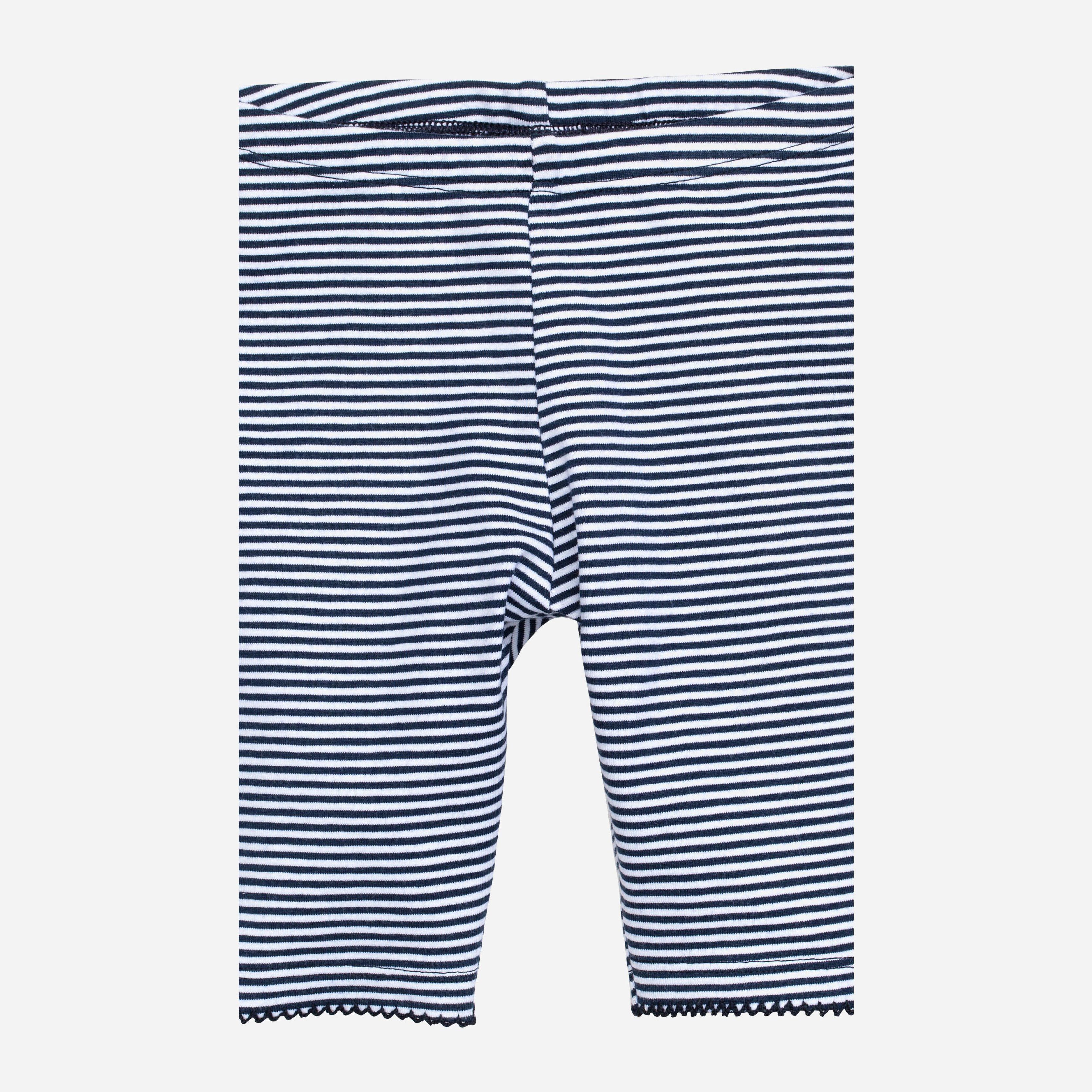 

Лосины H&M 3458633-AAPG 74 см Белые в темно-синюю полоску