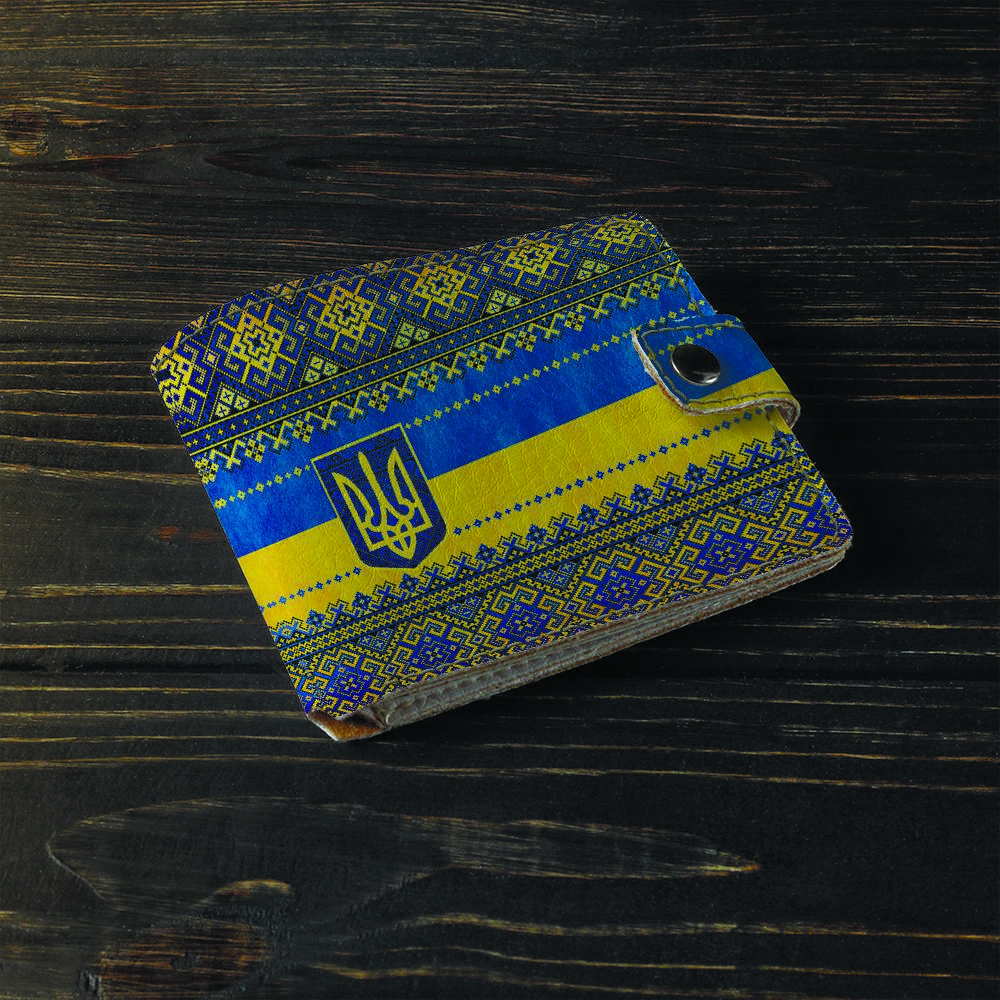 

Кошелёк Fisher Gifts Uno 49 Вышиванка Герб экокожа