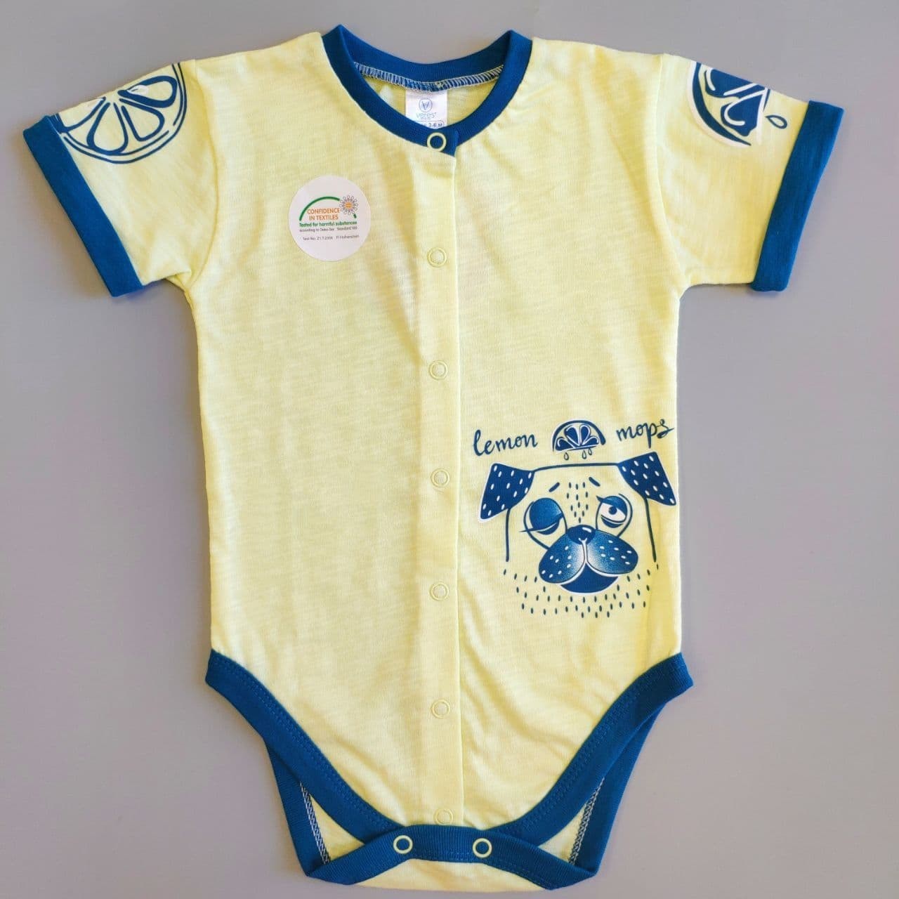 

Боди с коротким рукавом Veres Lemon Doggy 102-1.76.62 62см Лимонный