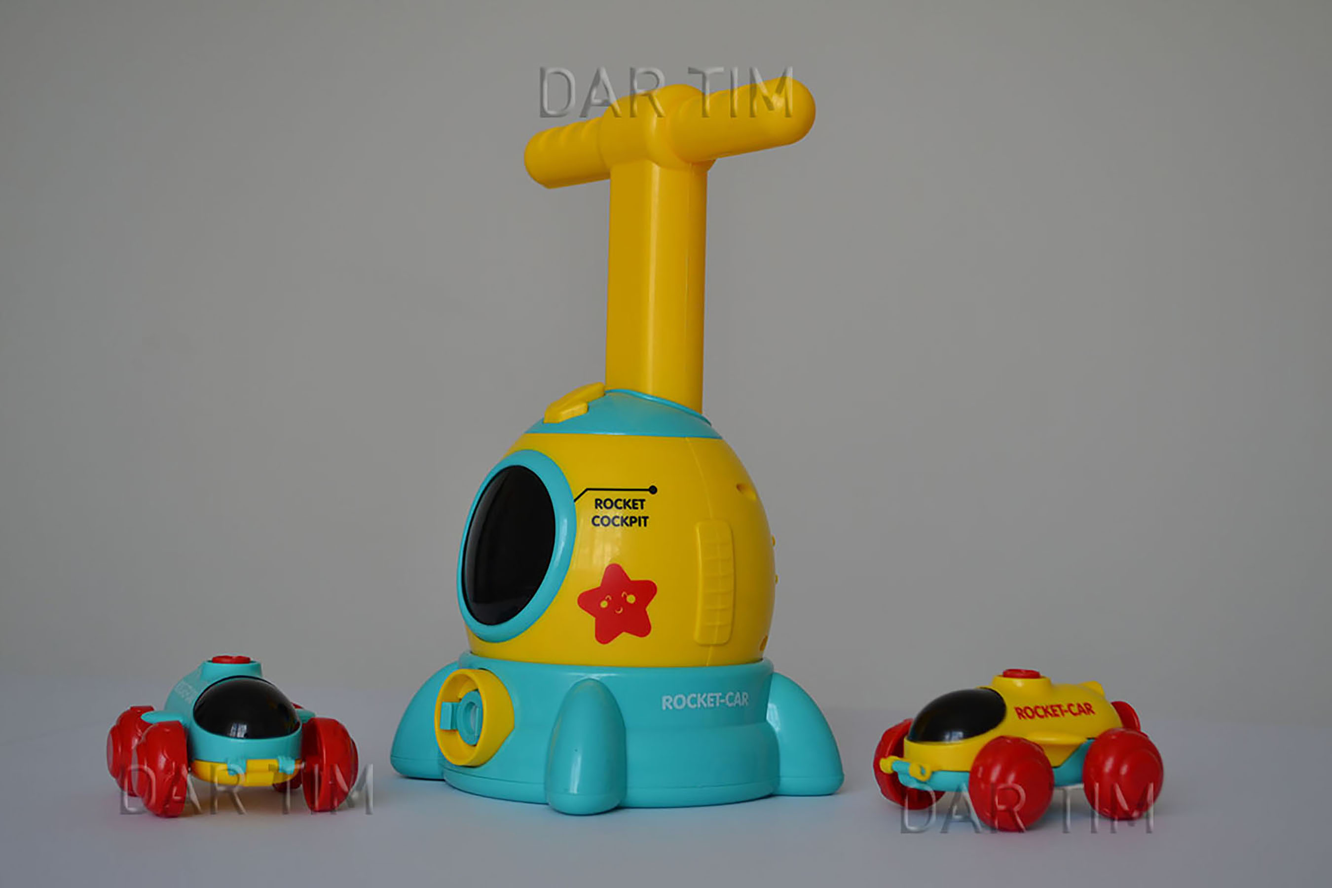 

Іграшка автомобіль з повітряною кулею Rocket Car Air Жовтий BALLOON Original