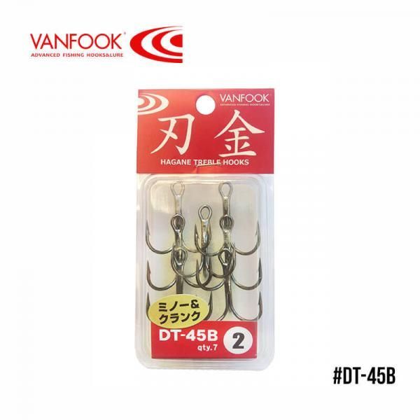 

Крючки Vanfook тройные DT-45B NS Black (#04 (7шт))