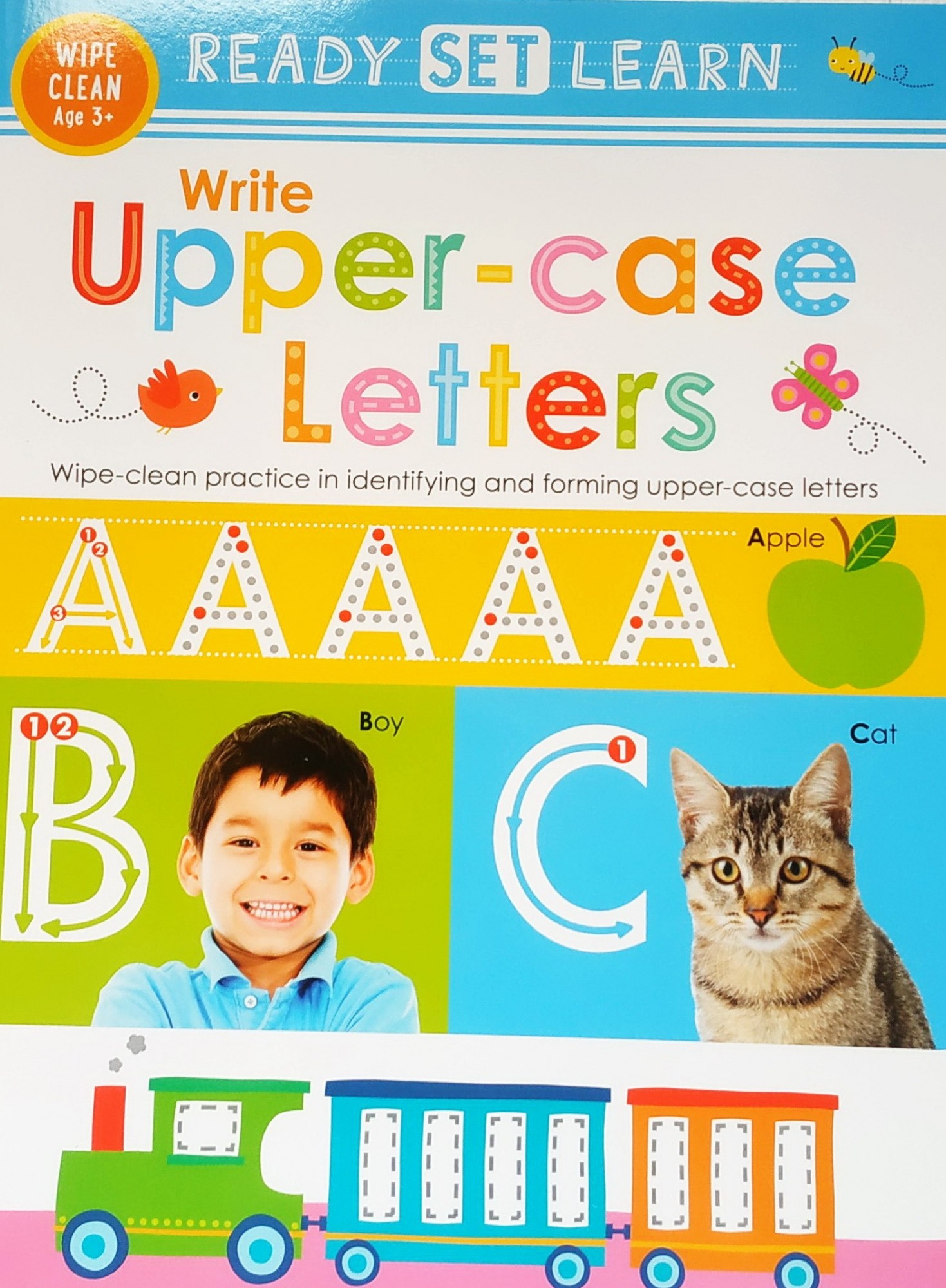 

Книга на английском Wipe Clean. Upper Case Letters