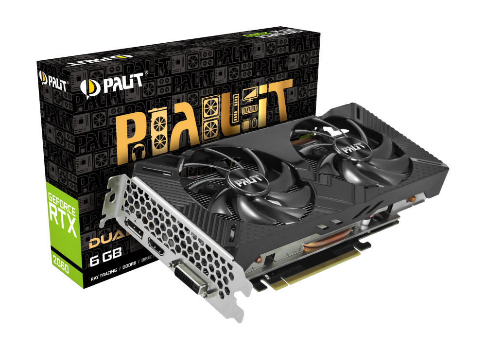 

Відеокарта Palit GeForce RTX 2060 Dual - (NE62060018J9-1160A)