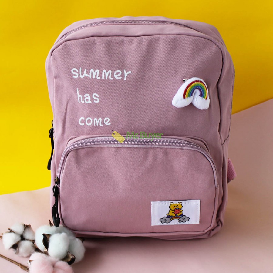 

Детский рюкзак Simple с радугой 29х23х8 см Розовый