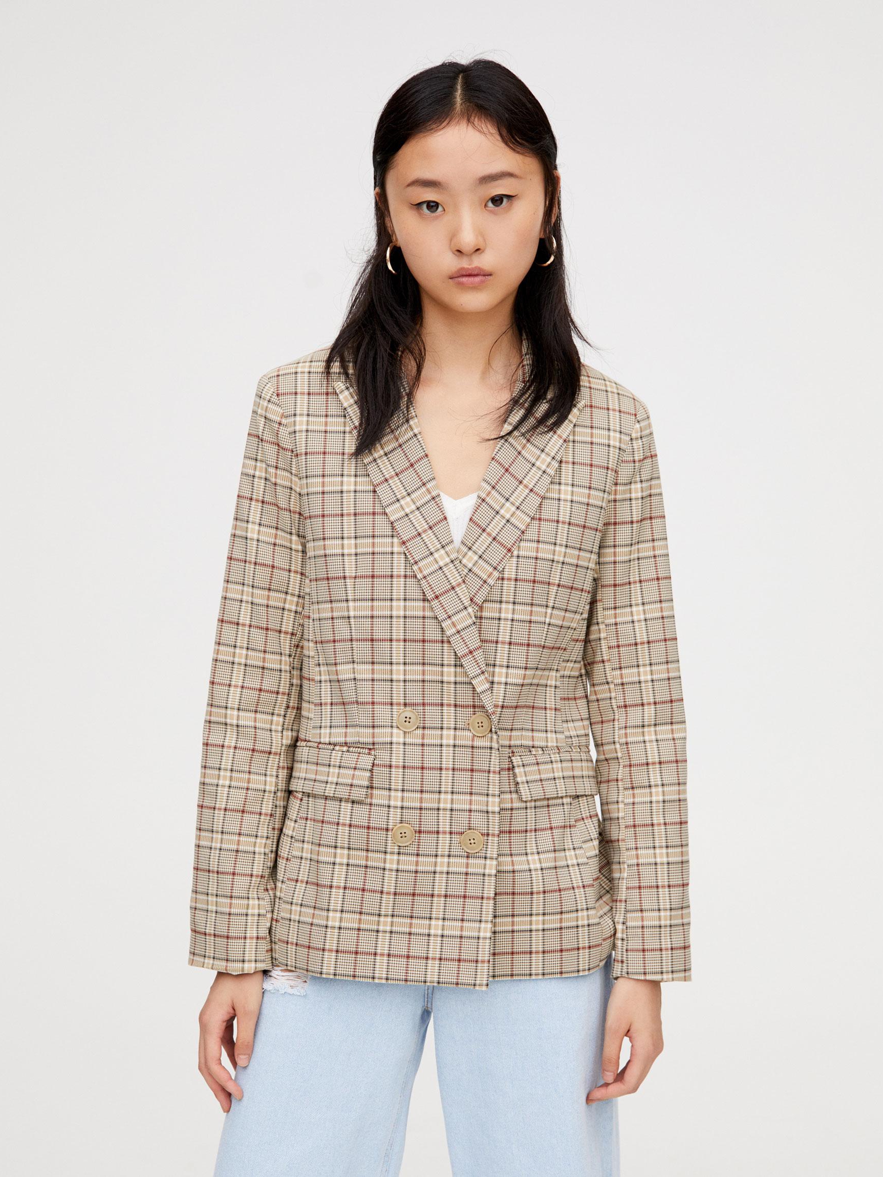

Пиджак Pull & Bear 9781318070-ACGB S Бежевый