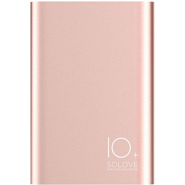 

Портативная батарея 10000 mAh Solove A9s Portable Metallic Power Bank Rose gold