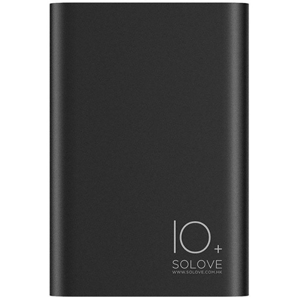 

Портативная батарея 10000 mAh Solove A9s Portable Metallic Power Bank Black