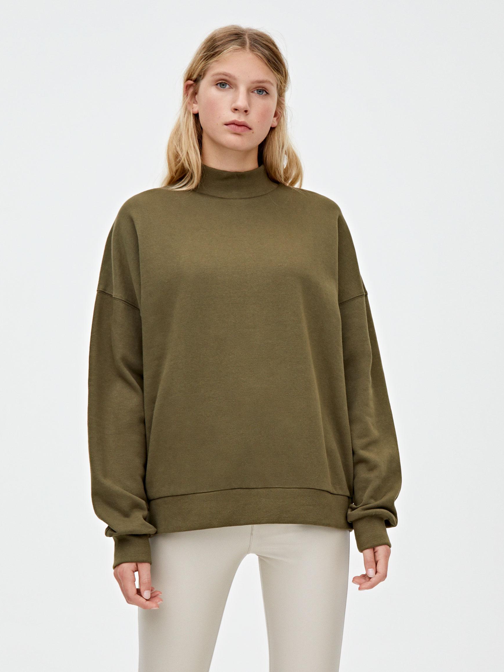 

Свитшот Pull & Bear 9596354505-ACXO XS Темно-зеленый
