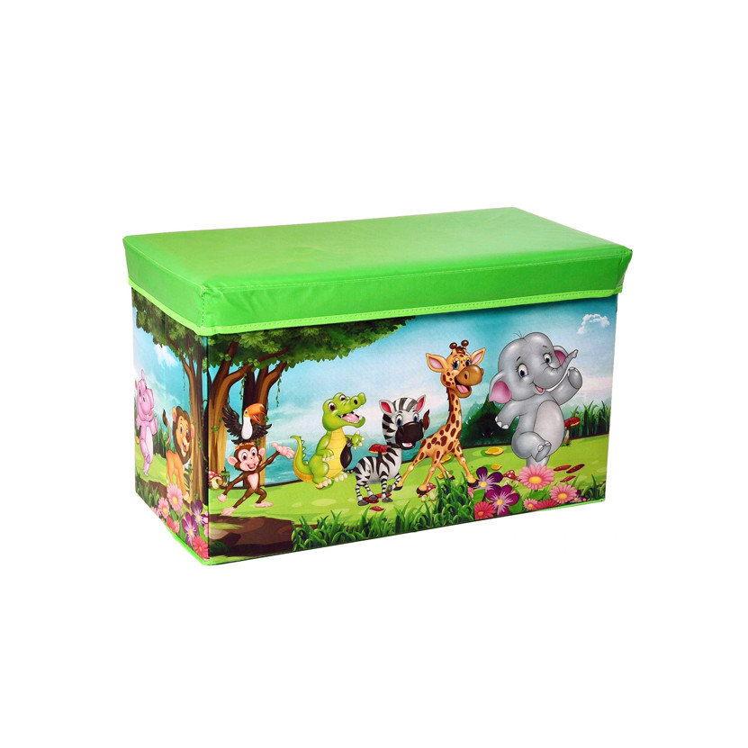 

Корзина для игрушек MR 0362 пуф 61-31-35см (Зверушки Лес)