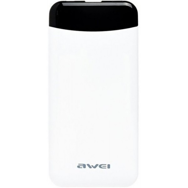 

Портативная батарея 10000 mAh AWEI P68K Power Bank Li-Polimer White