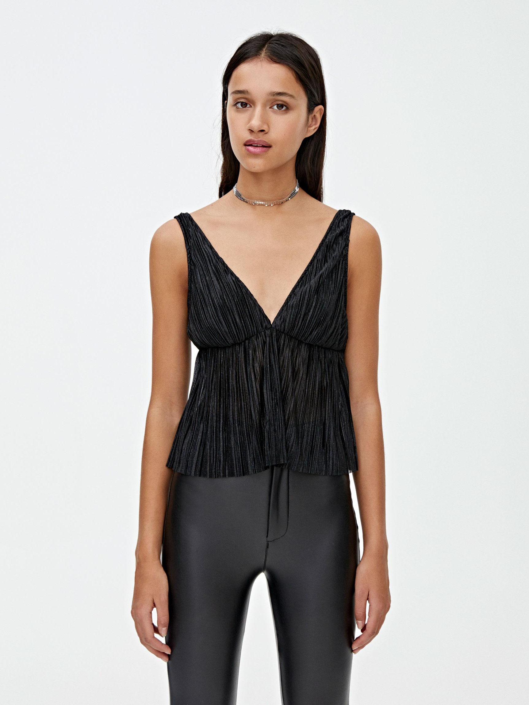 

Топ Pull & Bear 9475304800-AAAD S Черный