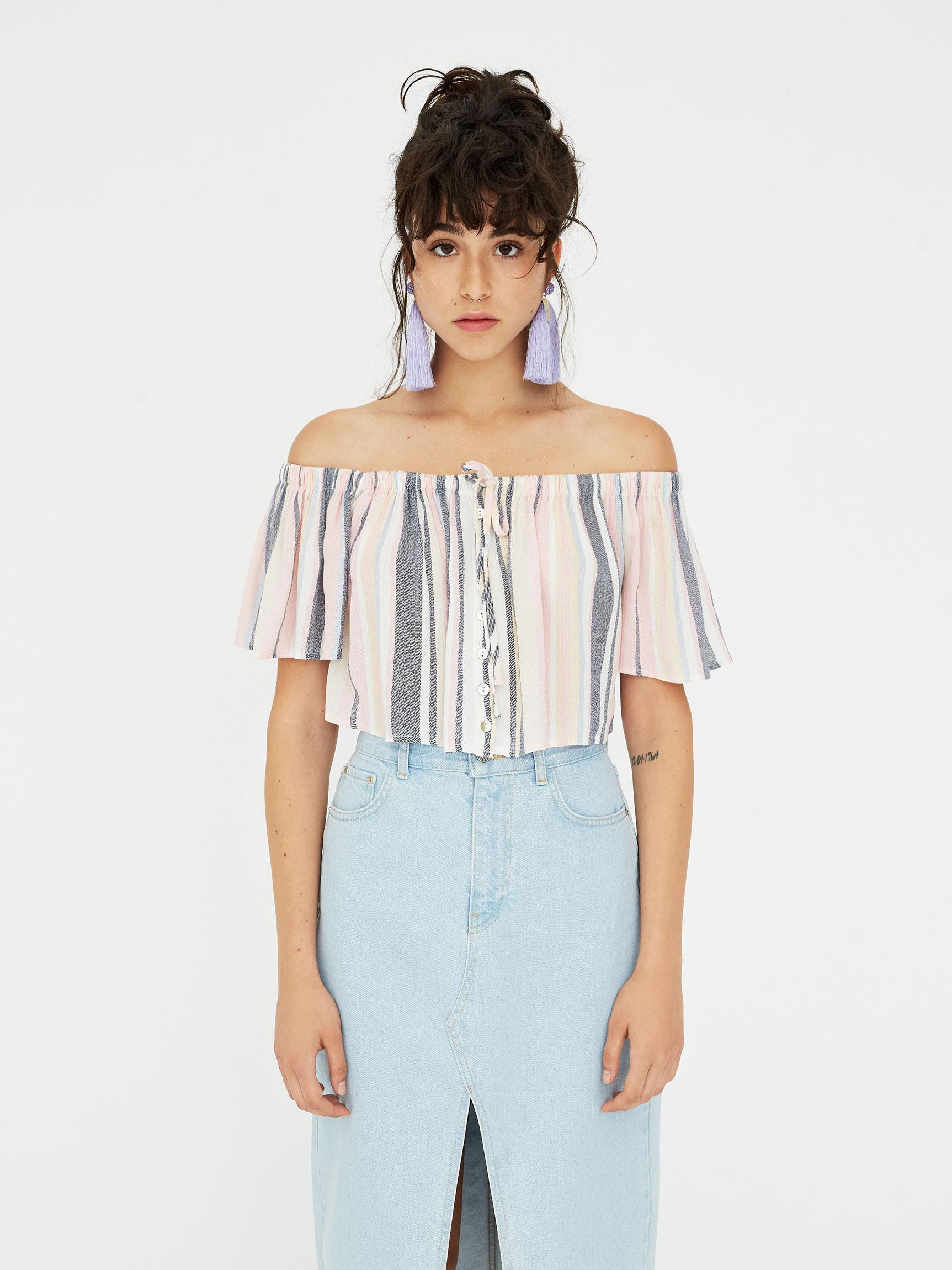 

Топ Pull & Bear 9471371620-AAUB XL Разноцветный