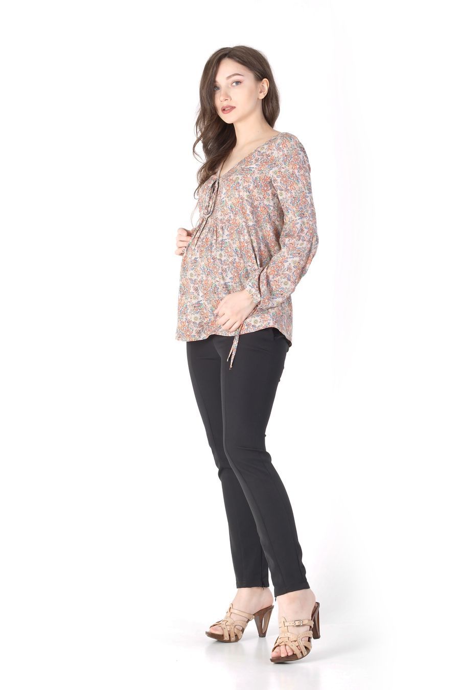

Блуза для беременных NowaTy 21010301 На встречу счастью  комбинированный, Блуза для беременных NowaTy 21010301 На встречу счастью XL (50) комбинированный