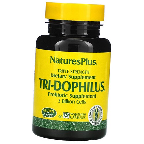 

Пробиотики, Tri-Dophilus, Nature's Plus 60вегкапс (69375010)