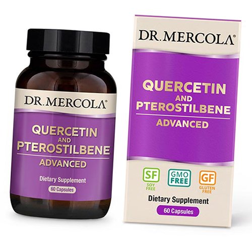 

Кверцетин и птеростильбен, Quercetin and Pterostilbene Advanced, Dr. Mercola 60капс (70387003)