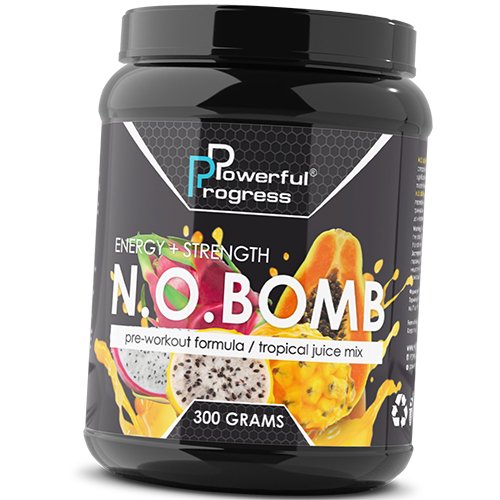 

Предтрен, N.O.Bomb, Powerful Progress 300г Тропический (11401001)
