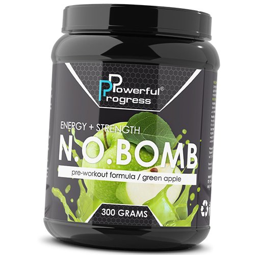 

Предтрен, N.O.Bomb, Powerful Progress 300г Зеленое яблоко (11401001)