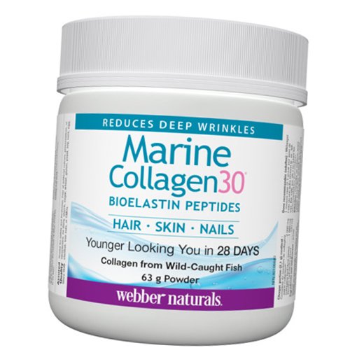 

Морской коллаген, Marine Collagen30 Powder, Webber Naturals 63г Без вкуса (68485008)