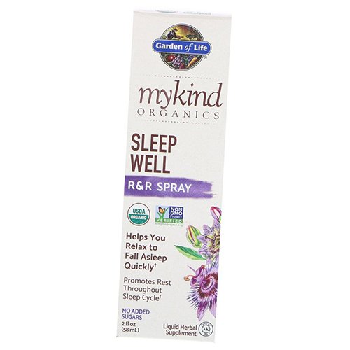 

Растительный комплекс для сна, Mykind Organics Sleep Well Spray, Garden of Life 58мл (71473009)