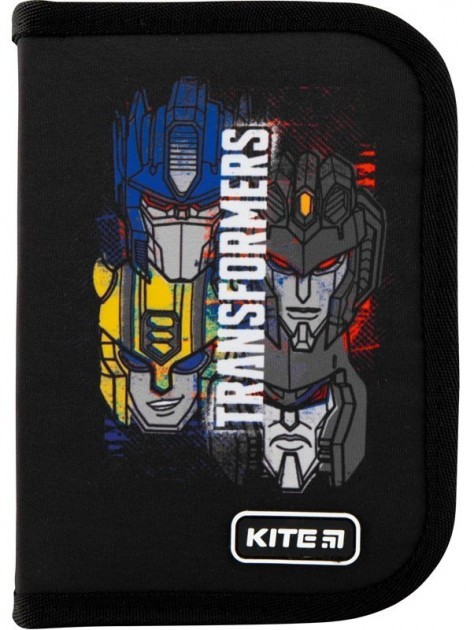 

Пенал школьный без наполнения Kite Education Transformers 1 отделение 2 отворота Черный (TF20-622-2)