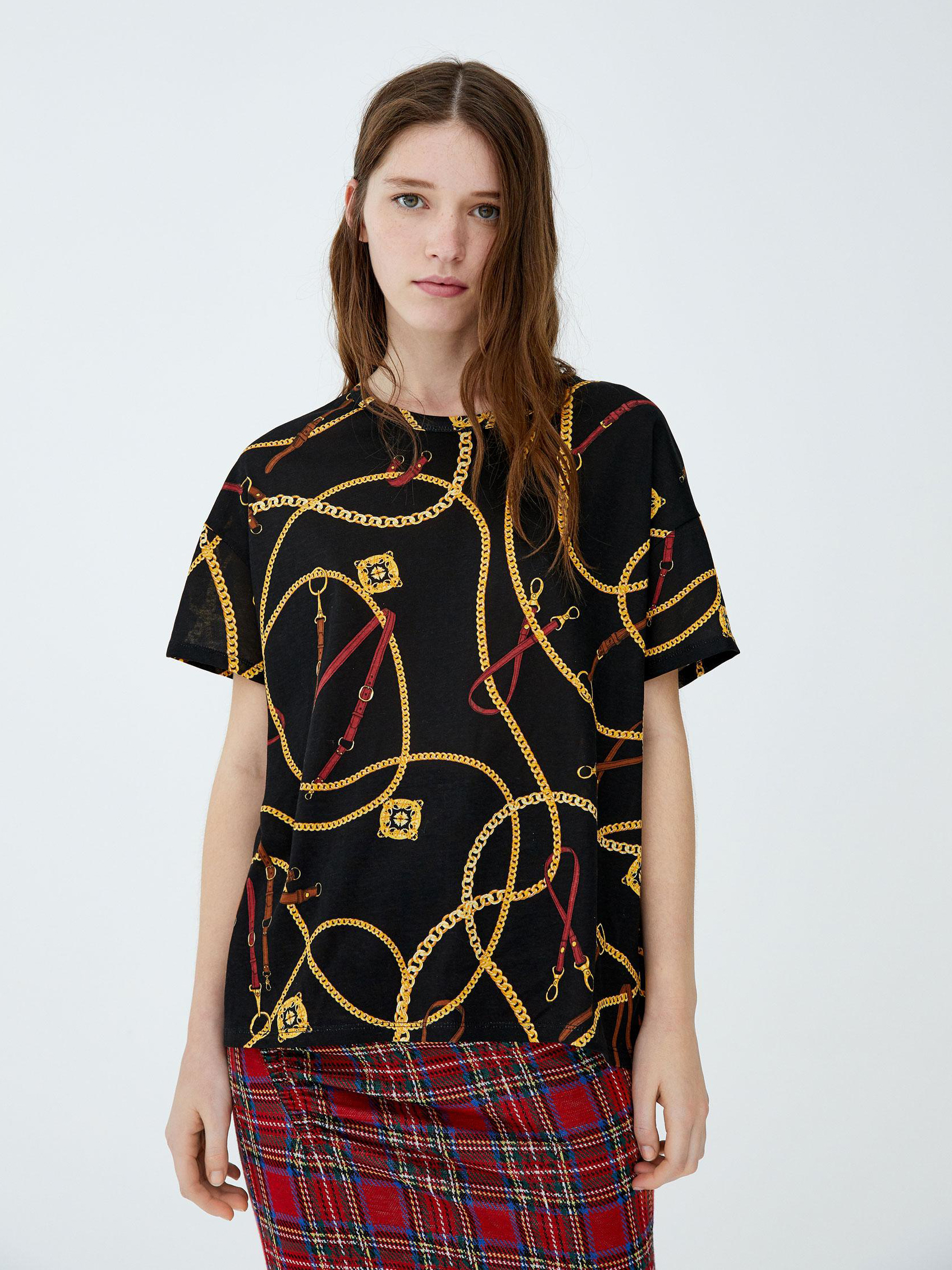 

Футболка Pull & Bear 9248329600-AEPW XS Черная