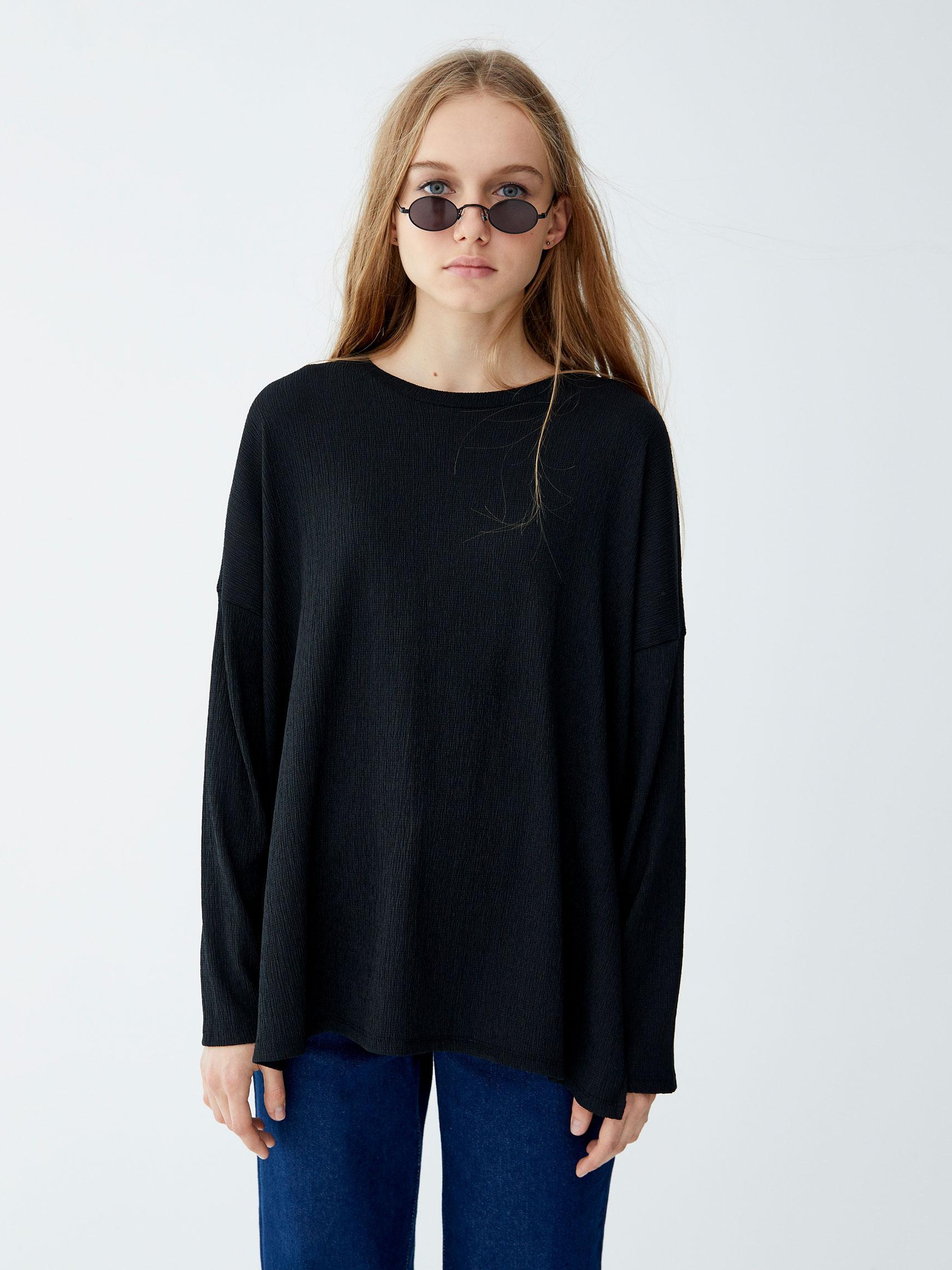 

Блузка Pull & Bear 9245375800-AAAD S Черная