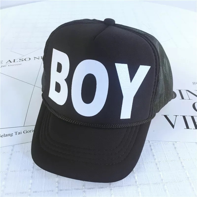 

Детская кепка Тракер BOY с сеточкой Черная, Унисекс