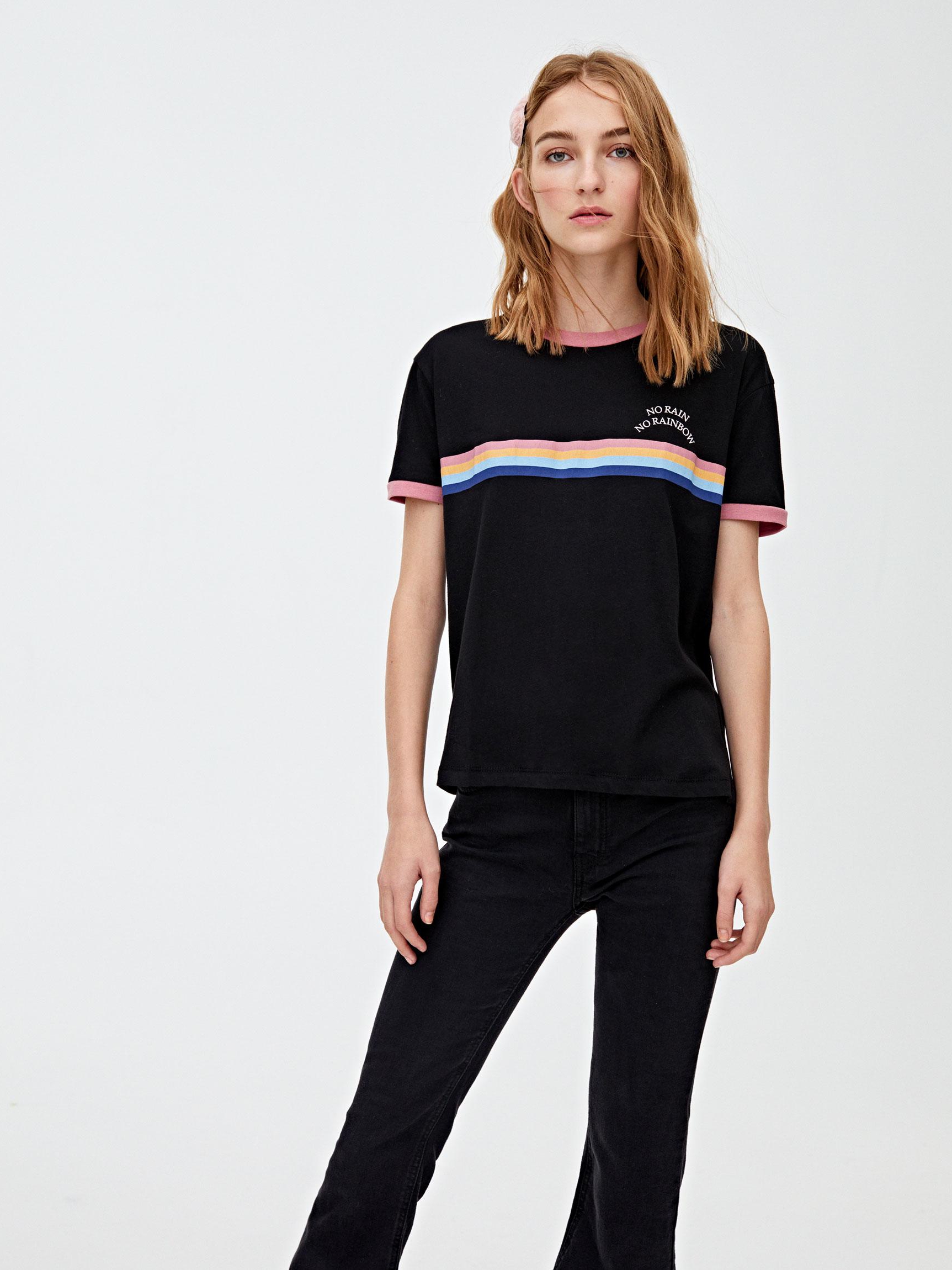 

Футболка Pull & Bear 9242351800-AAPU S Черная