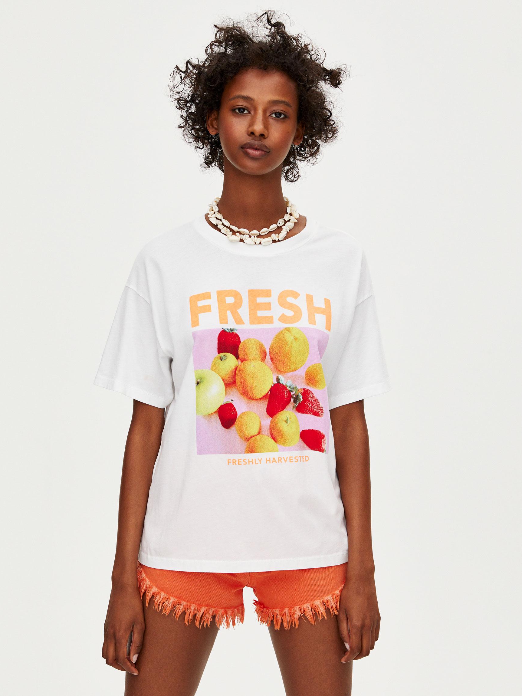 

Футболка Pull & Bear 9242304250-AAPT S Белая