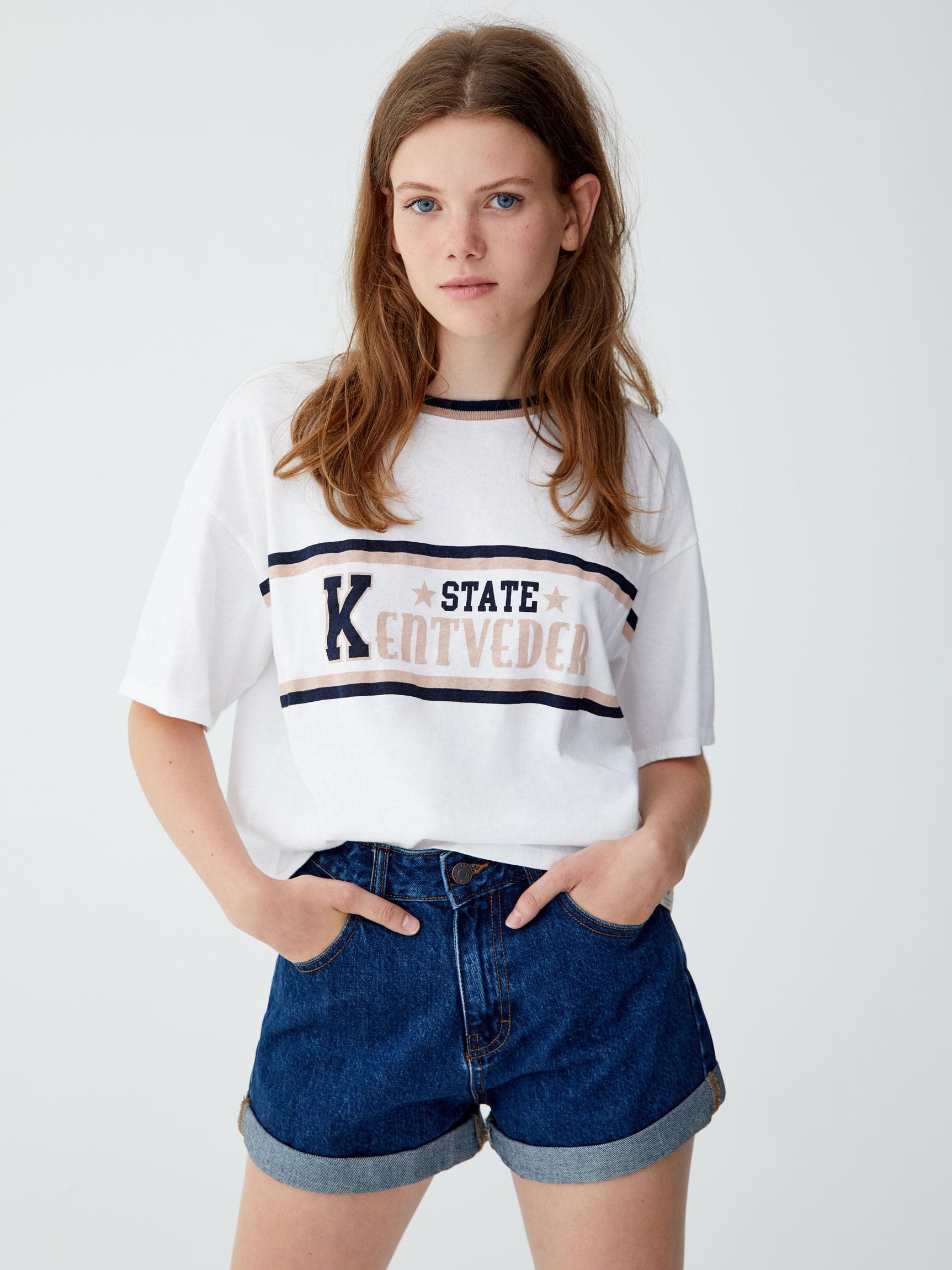 

Футболка Pull & Bear 9241359805-AAPT M Белая