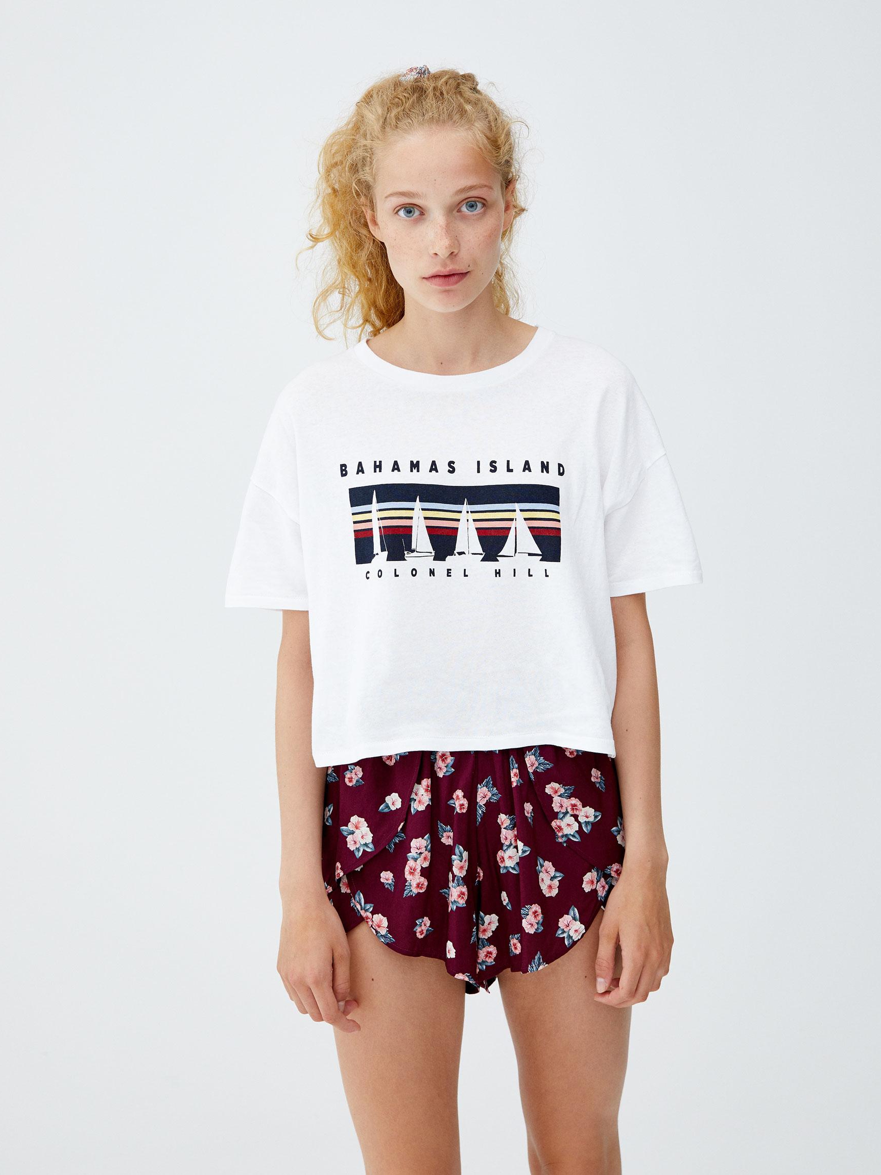 

Футболка Pull & Bear 9241352805-AAPT L Белая