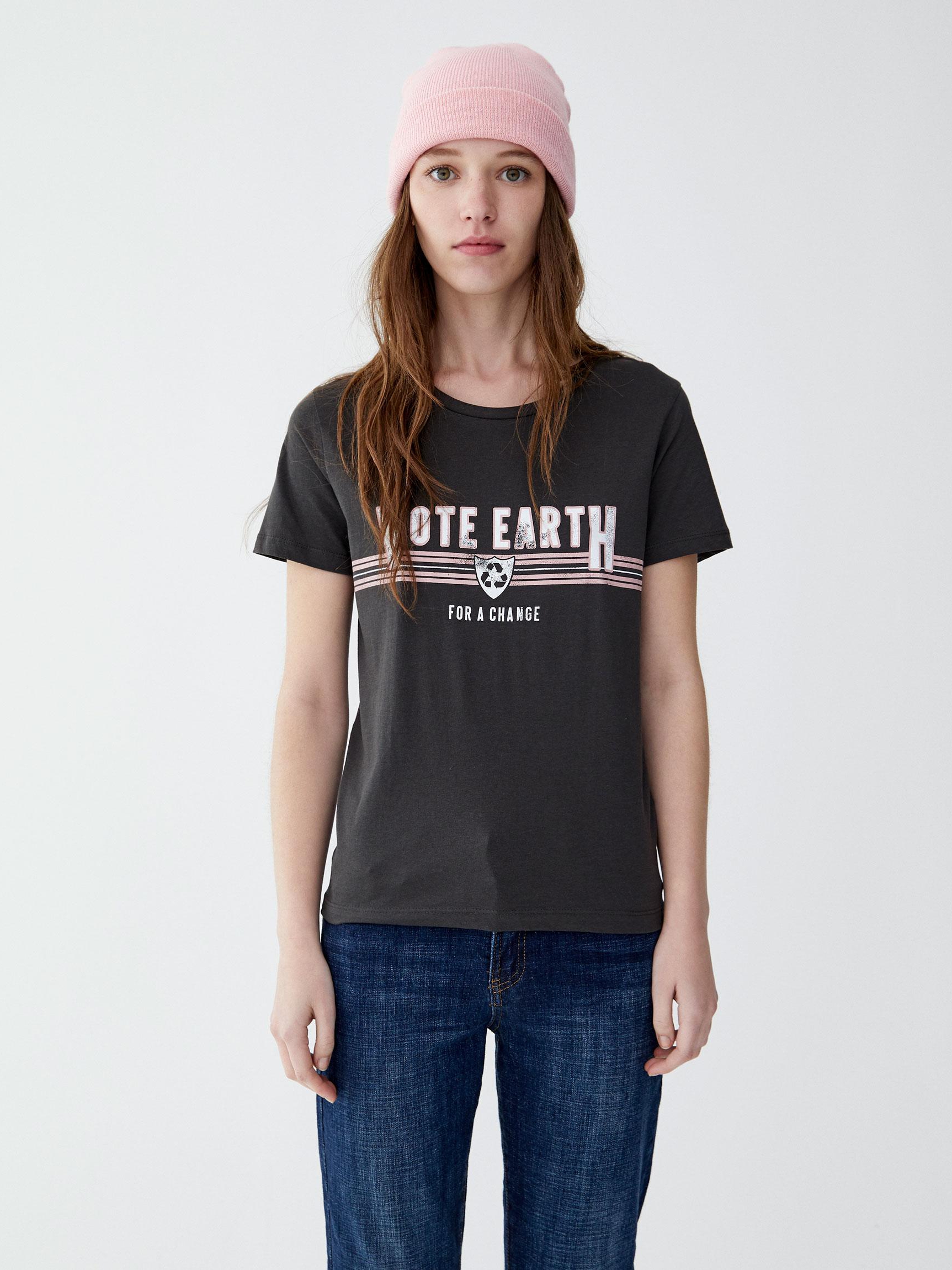 

Футболка Pull & Bear 9241332821-AAEQ M Болотная