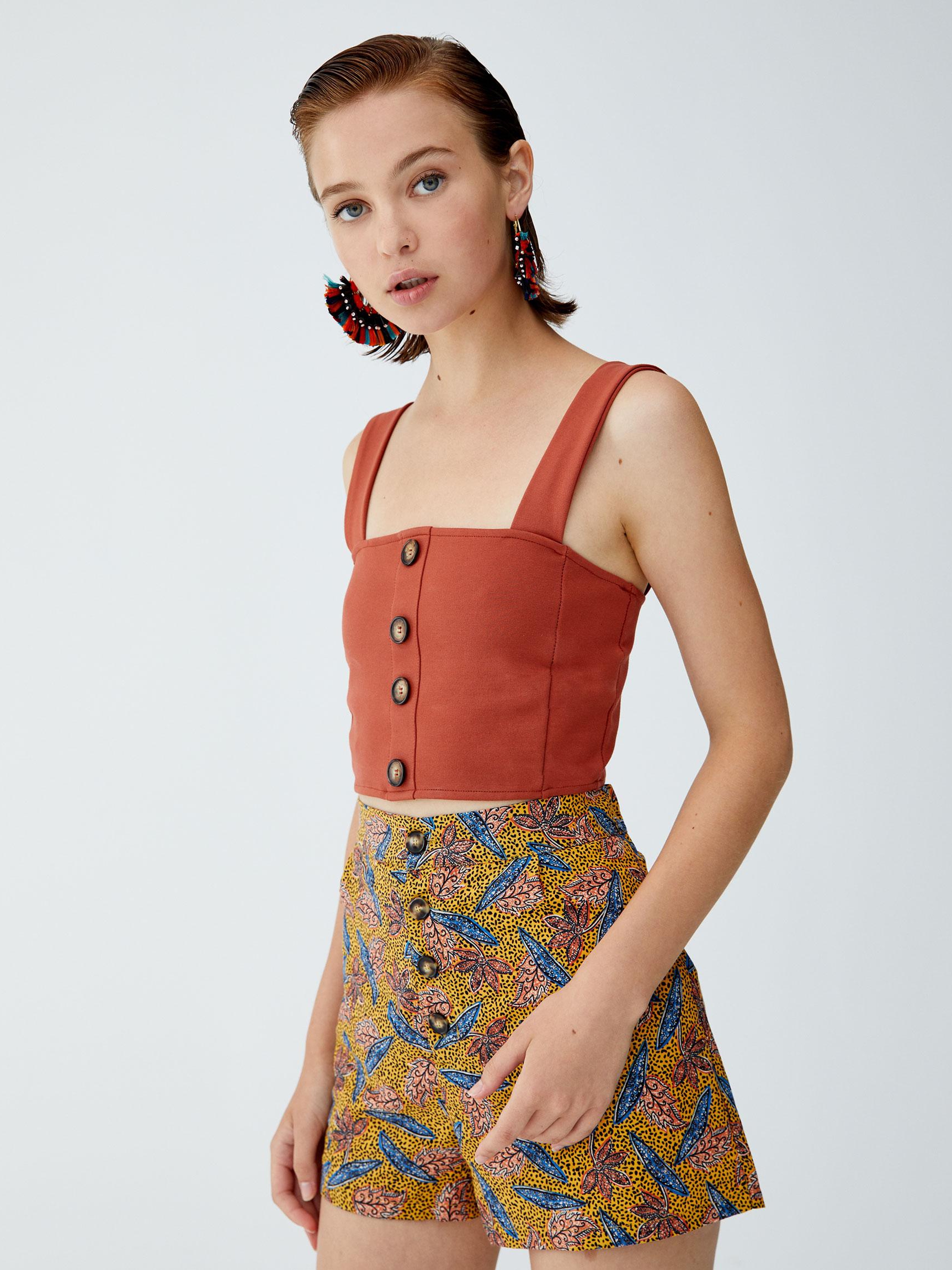 

Топ Pull & Bear 9241301701-ACVB L Кирпичный