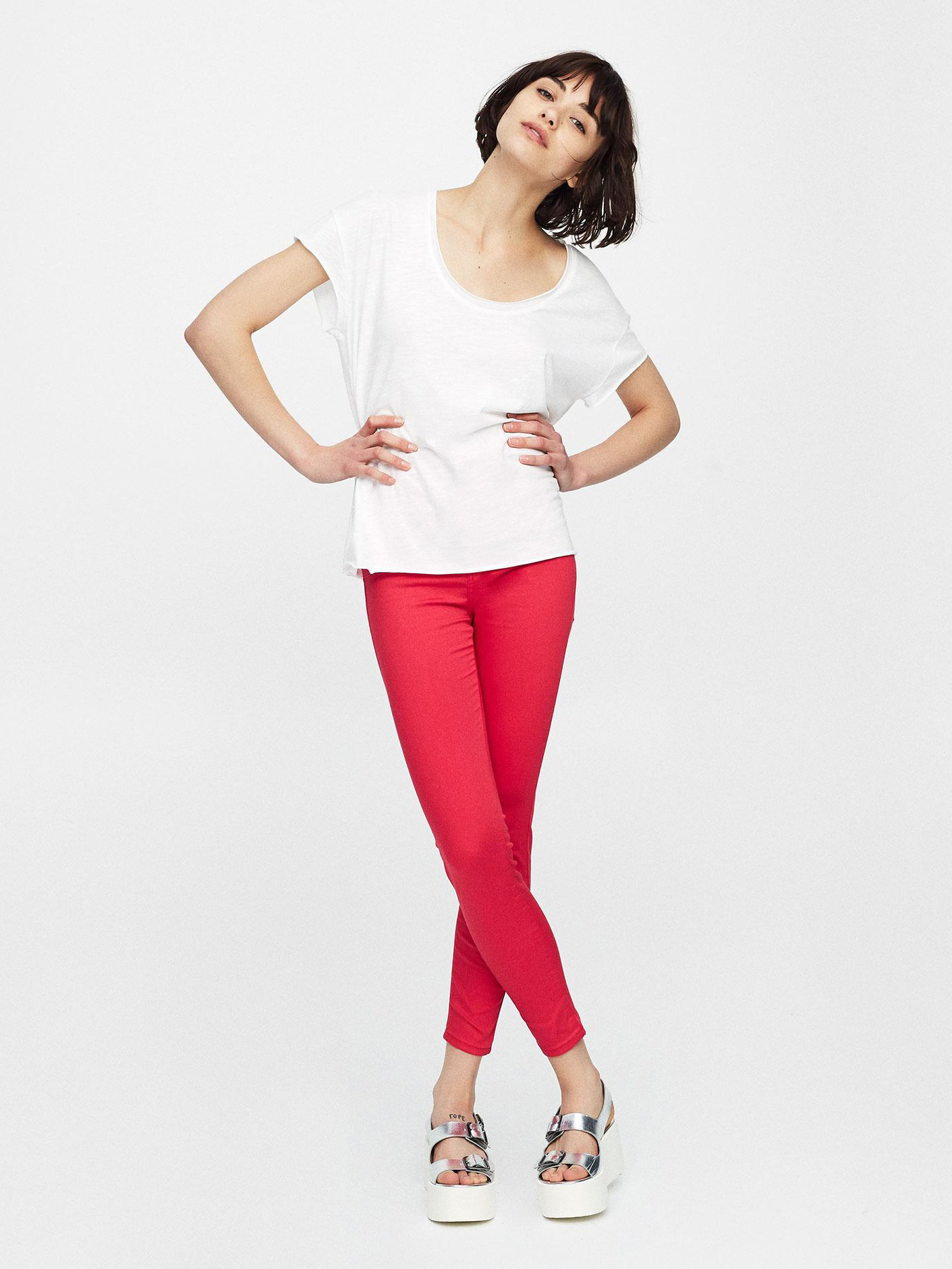 

Футболка Pull & Bear 9233315250-ACTS XL Белая