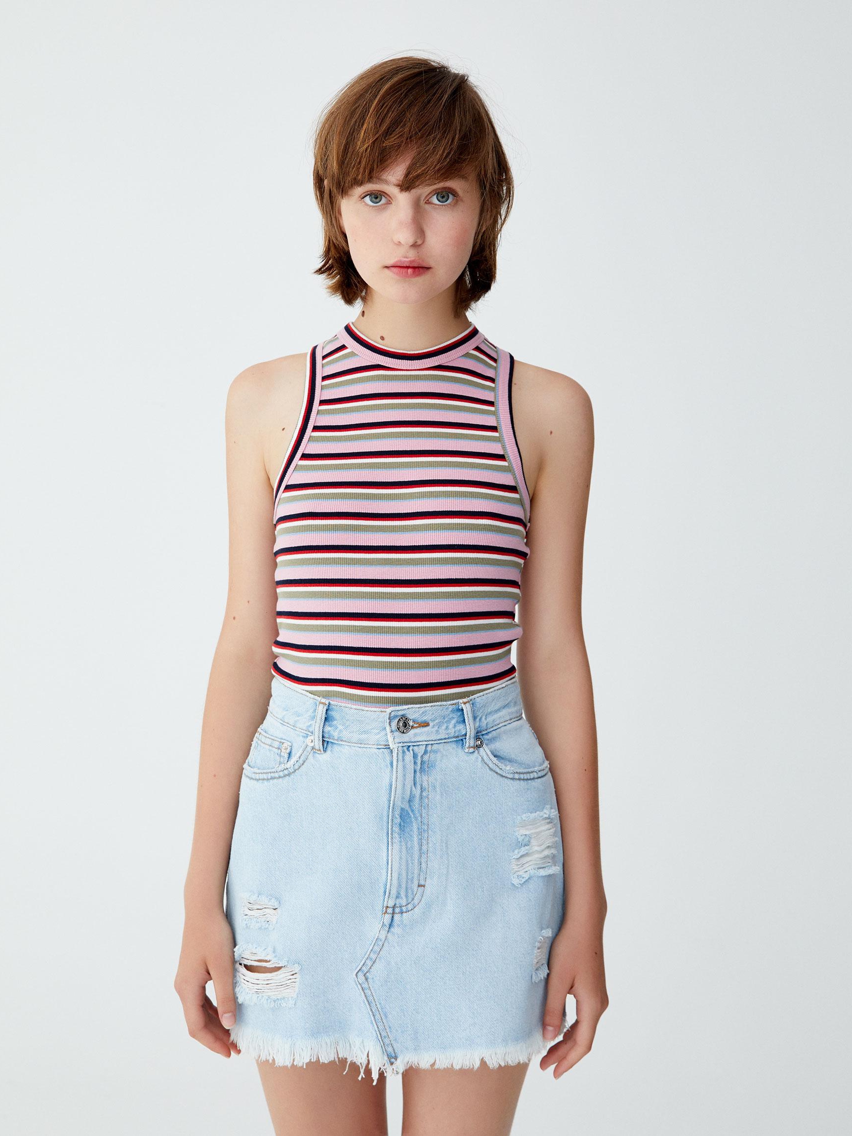 

Топ Pull & Bear 9231308668-AAUB L Разноцветный