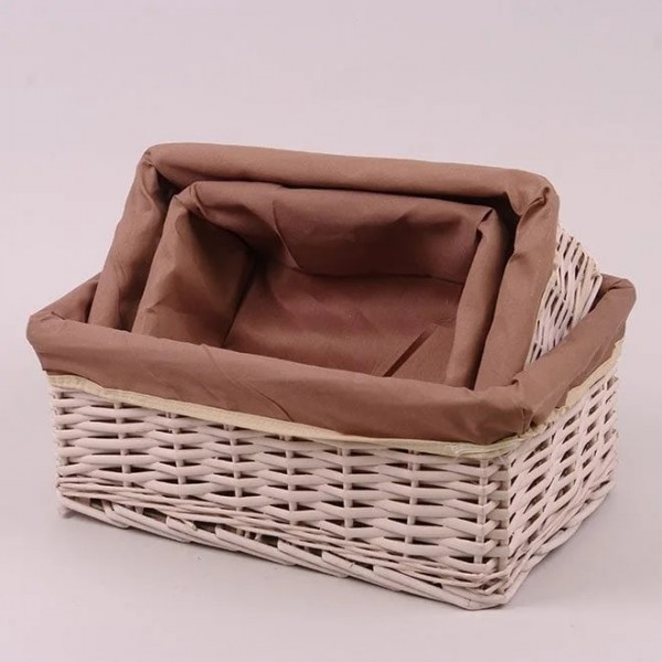 

Комплект корзин с тканью Flora 3 шт. 50093