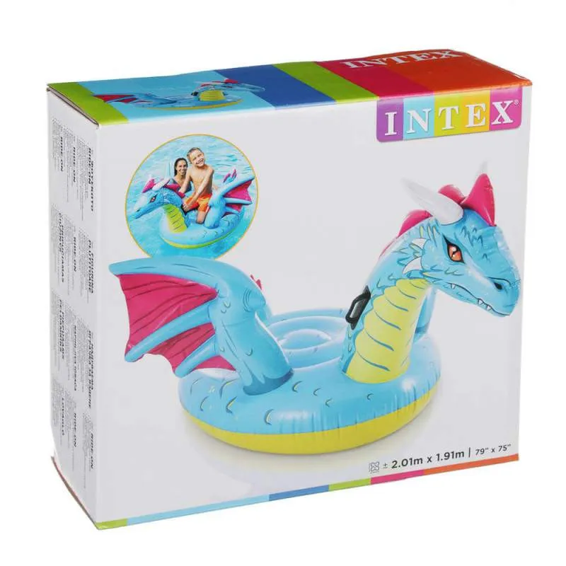 

Детский надувной плотик Дракон Intex 57563 голубой