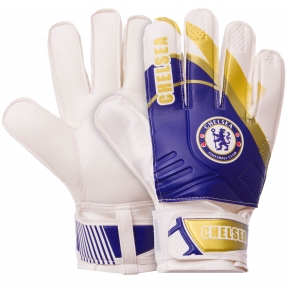 

Перчатки вратарские р-р 8 FB-0187-8 CHELSEA Синий-белый (SKL02665)