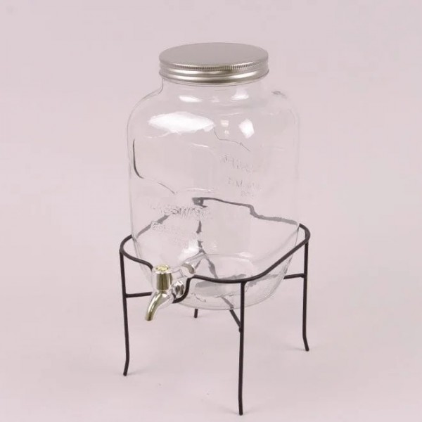 

Банка стеклянная с краником на подставке Flora 4 л. 35083